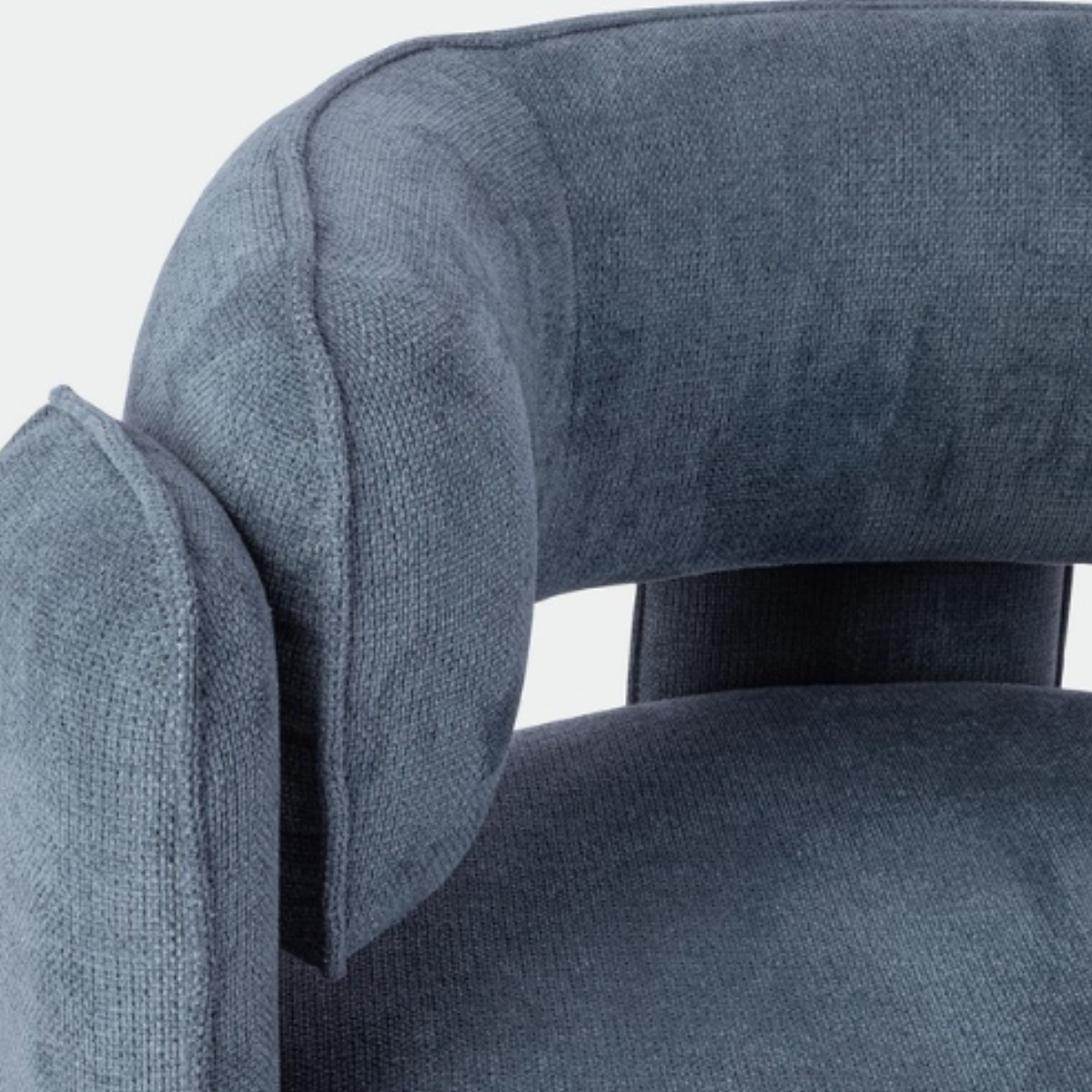 BT AMARA Blue design Upholstered indoor armchair